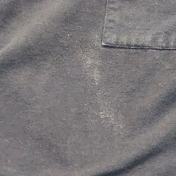 Men's sz M Navy Flannel Shawl Collar Tie Waist 44" Robe - SOFT & THICK - Picture 10 of 12